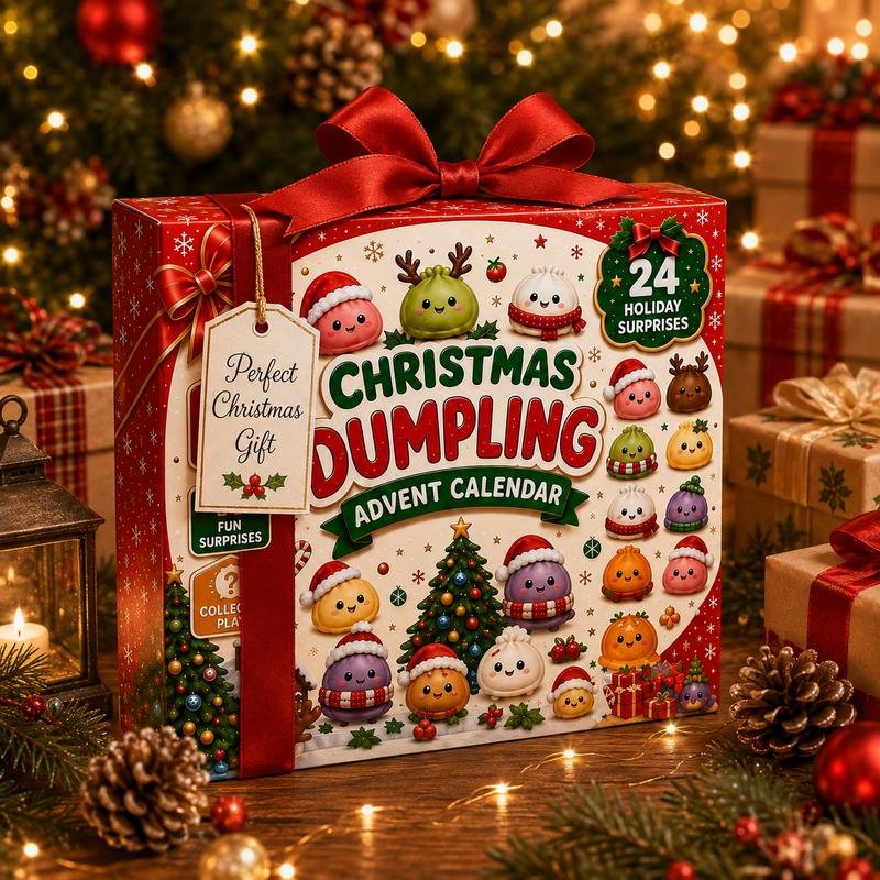 Advent calendar wrapped as a Christmas gift